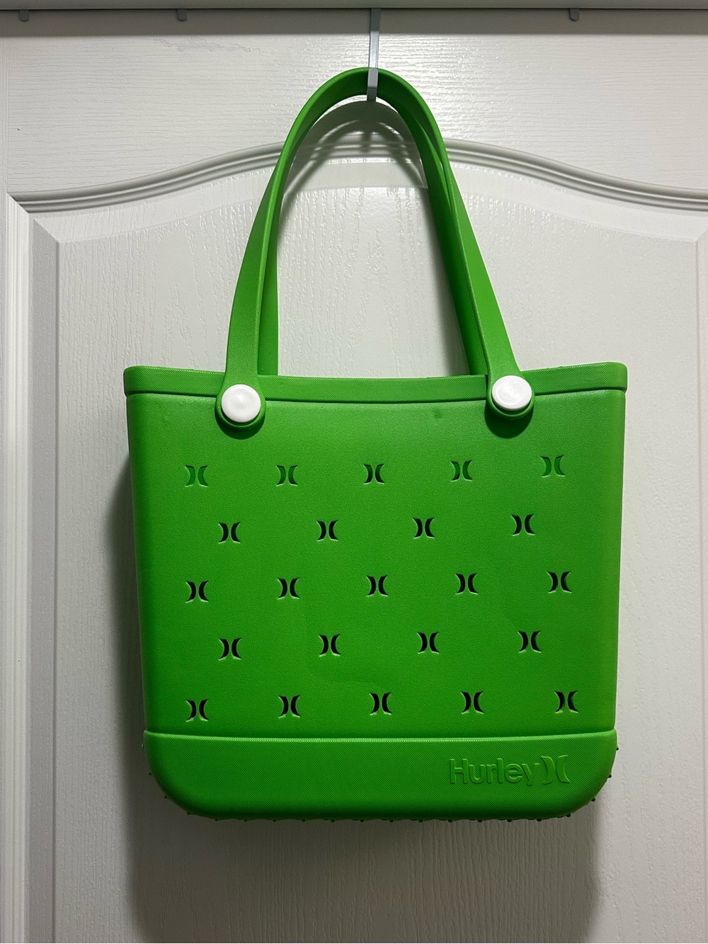 Hurley Rubber Beach Green Perforated Tote